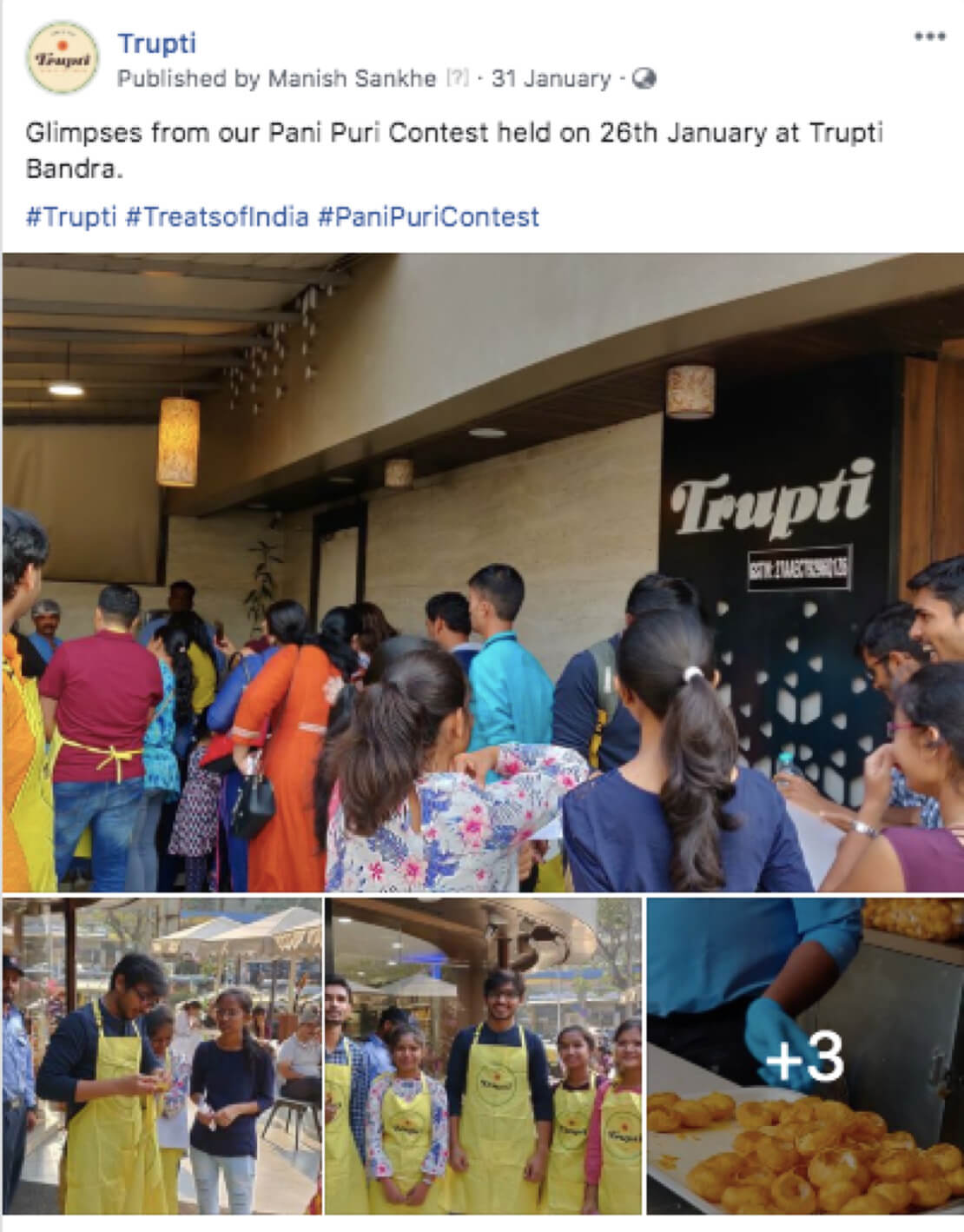 Trupti - Pani Puri Contest